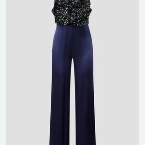 Badgley Mischka Blue Jumpsuit